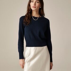 NWT J CREW Cashmere shrunken crewneck sweater